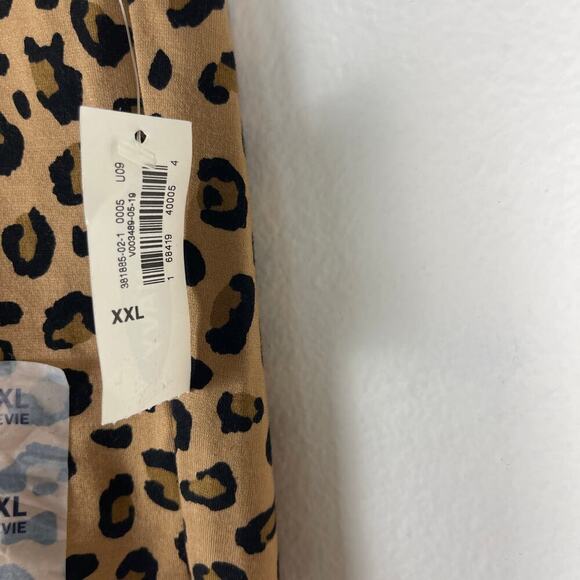 Old Navy Stevie Leopard Print Ponte Knit High Rise Pull On Pants Size XXL NEW - Picture 3 of 10